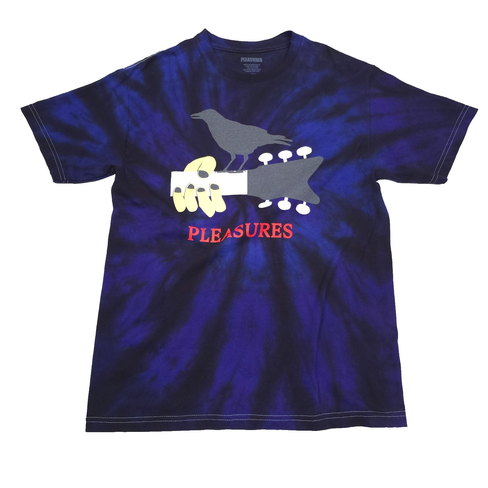 Pleasures Festival T-Shirt Mens Small Tie Dye Graphic Logo Crew Tee NWT