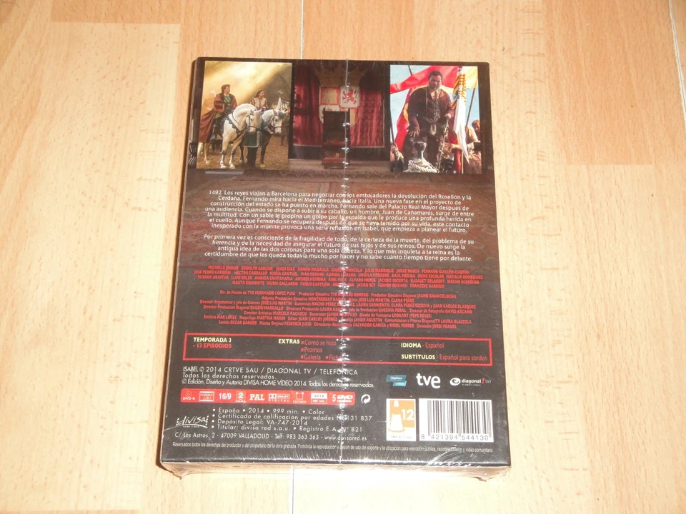 ISABEL TERCERA TEMPORADA EN DVD CON 5 DISCOS Y 13 EPISODIOS NUEVA PRECINTADA - Imagen 2 de 3