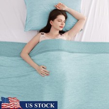 Cooling Blanket Arc-Chill Fabric Double-Sided Hypoallergenic Lightweight Sleep