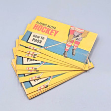 9 Hood 1950s Milt Schmidt (Boston Bruins) PLAYING BETTER HOCKEY Booklets - NOS