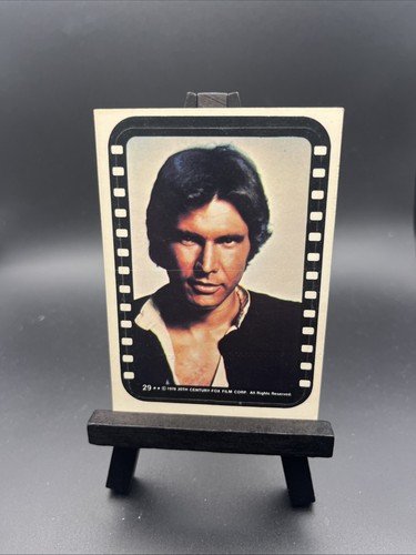 1977 Topps Star Wars Stickers #29 Han Solo...hero or mercenary? — Raw