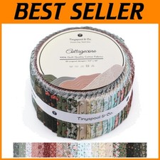 Cottagecore Floral Jelly Roll Fabric Strips Bundle