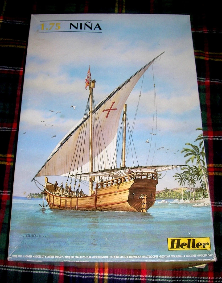 Maquette Kit Bateau Santa Maria Heller échelle 1:75 - Modèle à Monter Neuf