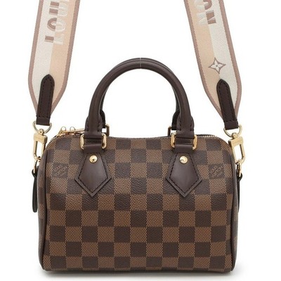 Louis Vuitton Damier Ebene Speedy Bandouliere 20 Brown Handbag