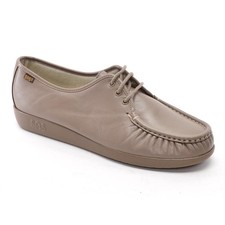 Ladies SAS Siesta Mocha Walking Oxfords Made in USA 6 narrow Shoes New in Box