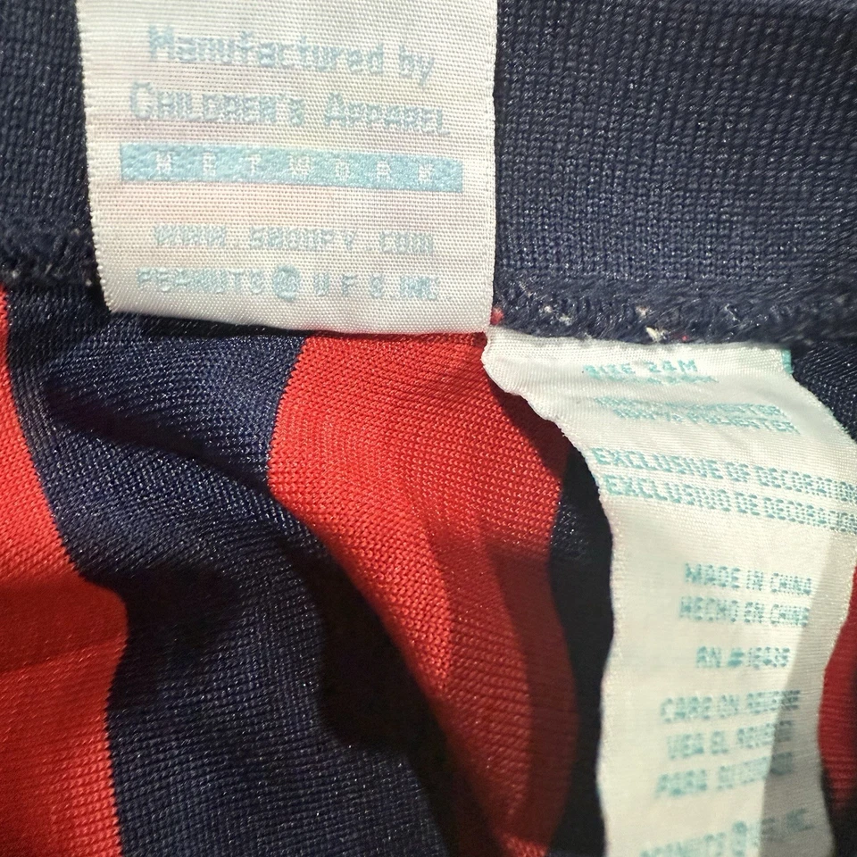 Camisa de Fútbol Vintage Y2K Bebé Snoopy 24 Meses Años 90 Polo Cuello Cacahuetes 24M Roja Foto 3 de 4