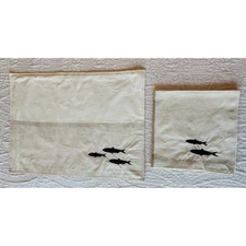 Trillium Design Imports Fish Place Mats with Matching Napkins set of 4 Lined