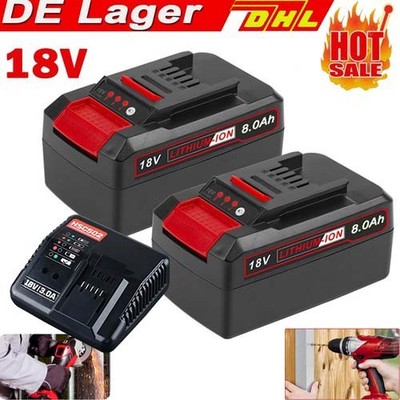2x 8,0Ah Akku Für Einhell 18V Ersatzakku POWER X-CHANGE Lithium PXC Batterien