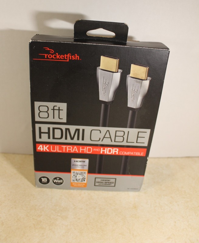 Rocketfish RF-HG08501 8ft. 4K In-Wall HDMI Cable - Black