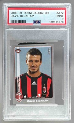 ベッカム　ページ 129414478 David Beckham 2008 Panini Calciatori #A72 PSA 9 | eBay