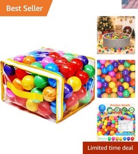 7-Color Pack of Safe, Bright Ball Pit Balls - 50 Count for Endless Fun