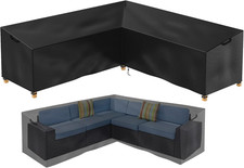 Copertura per Mobili Da Giardino a Forma Di L, Impermeabile, in Rattan, per Mobi