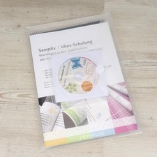 Semplix Vlies-Schulung Nachschlagewerk mit Stickmuster USB  inkl.Stickvliese