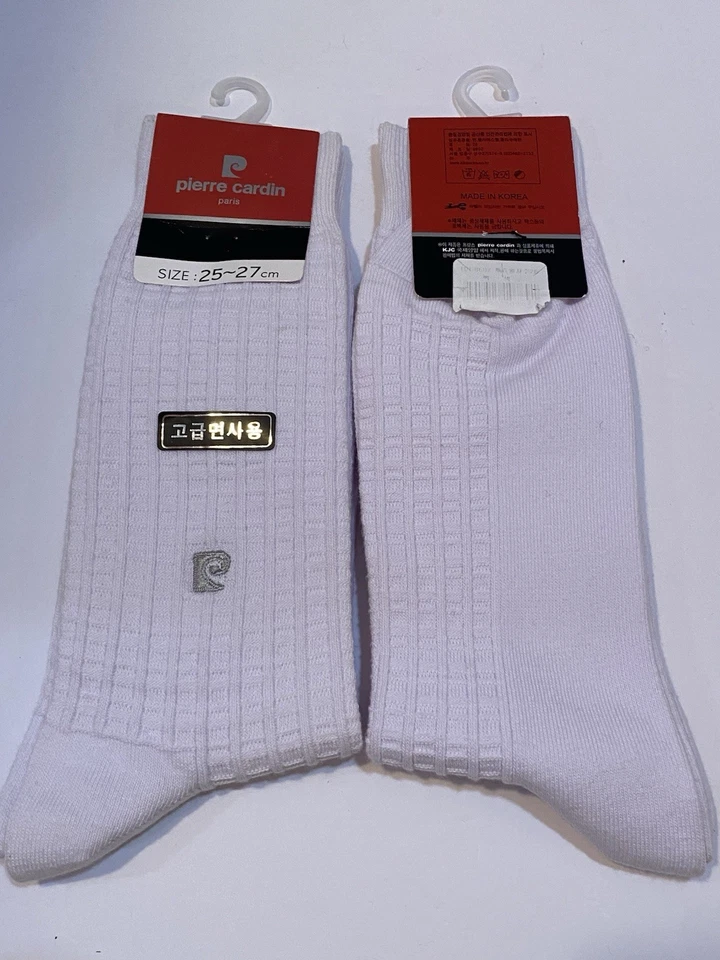 Pierre Cardin White Socks 2 Pairs NEW In Original Package Size 25/27 CM - Image 3 of 3