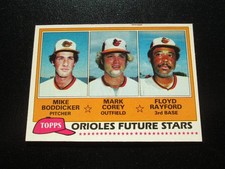 MIKE BODDICKER FLOYD RAYFORD MARK COREY  1981 TOPPS ROOKIE CARD # 399 EXMT. rookie card picture