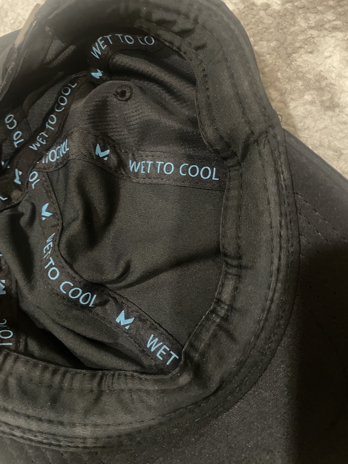 Mission cooling performance Solid Black Hat Socce… - image 6