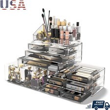 Large Capacity Makeup Organizer Stackable Drawers  Compartments Storage New