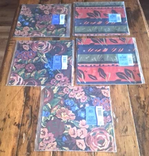 Lot of 5 Ambassador All Occasion Gift Wrap, 2 Sheets EA 2 1/2 FT X20 IN, USA