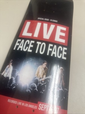 Face To Face Live Skate Punk Skateboard Deck Limited Edition Vannen Watch !!!
