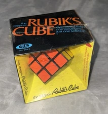 Vintage 1980 Ideal Rubik's Cube Sealed Original Black Box 2164-2 Rubik Toy