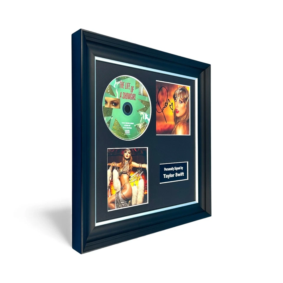 Taylor Swift SIGNED The Life of a Showgirl Photo #1 Luxury Display COA Autograph - Image 2 of 4