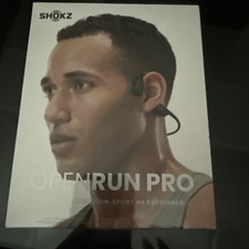 Shokz Open Run Pro Bone Conduction Open-Ear Sport Headphones - Black