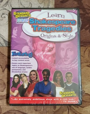 The Standard Deviants - Learn Shakespeare Tragedies DVD - Origins & Style SEALED