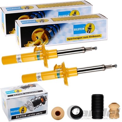 2xBILSTEIN B6 STOßDÄMPFER+SERVICE KIT VORNE für AUDI A3 SKODA OCTAVIA VW GOLF V