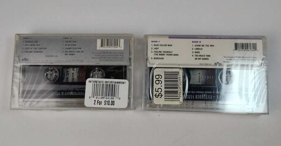 Styx: Hits from Yesterday to Today and Styx: Extended Versions, Sealed Cassettes - Image 2 of 4