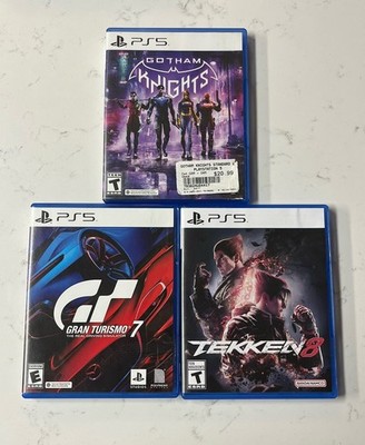 PlayStation 5 Game Lot x3 Tekken 8 / Gran Turismo 7 / Gotham Knights PS5