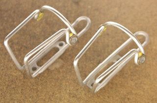 Vintage Italian Elite Ciussi lightweight water bottle cages cage set Campagnolo
