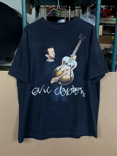 Vintage 1995 Eric Clapton North American Tour Concert T Shir 1990s vintage concert t-shirt, vintage, size L, single stitch, B+ condition