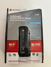 Motorola ARRIS SURFboard SBG6580 Cable Modem  Wi-Fi Dual Band Router H7