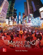 Marketing: the Core Paperback Steven W., Kerin, Roger A. Hartley