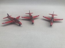 3 x Vintage 1991 Matchbox Sky Busters Red Arrows BAE Hawk T Mk1 Aircraft GC