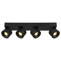 Globo Rae Led-Strahler Deckenlampe 4-Flammig Schwarz Metall 45,5 X 12 Cm