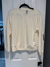 Woman's Old Navy Cream Color Terry Pullover Size Small