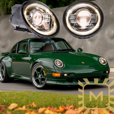 Morimoto XB LED Headlights Classic White For 94-98 Porsche 911 993