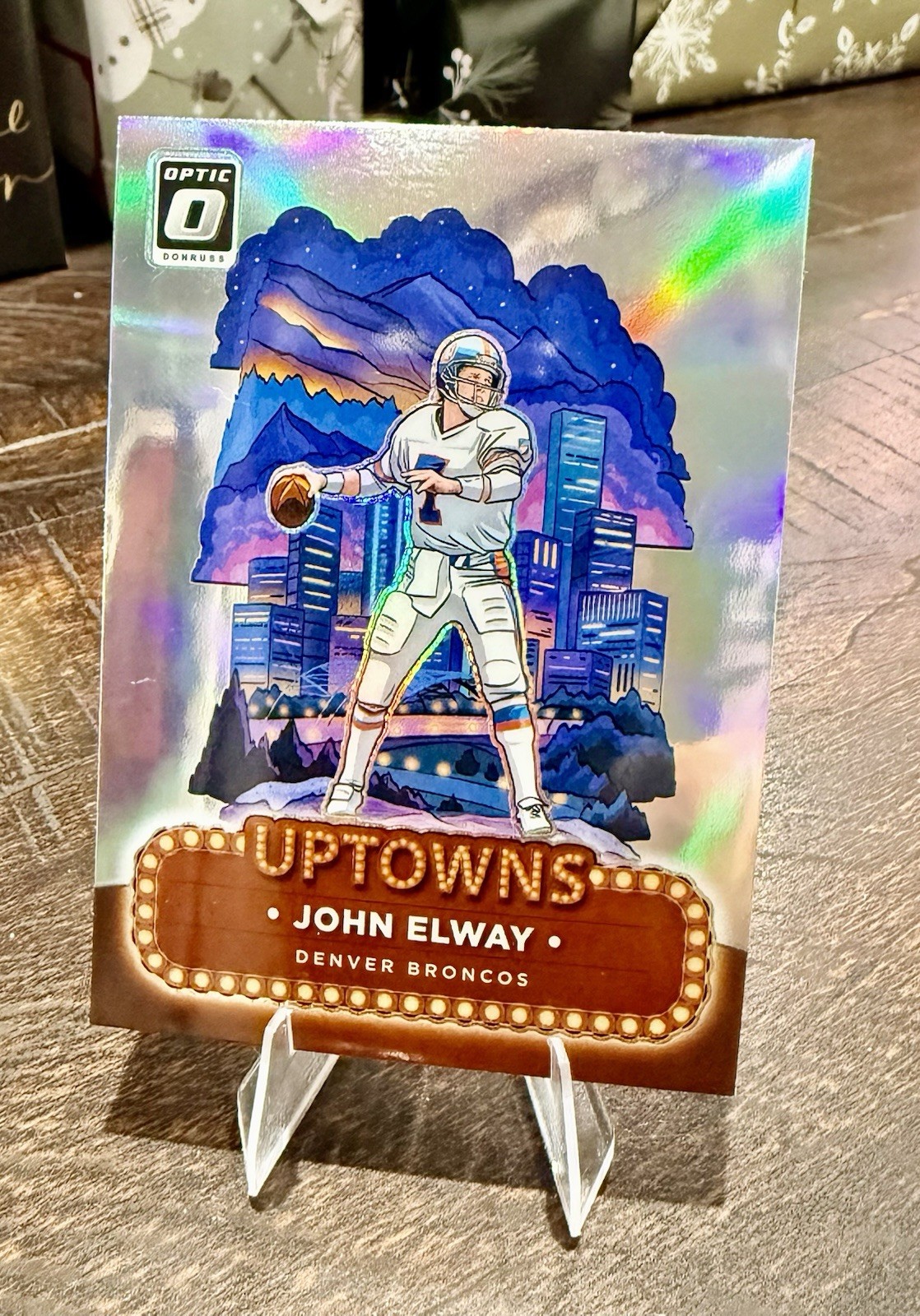 2024 JOHN ELWAY DONRUSS OPTIC UPTOWNS SSP #23 DENVER BRONCOS