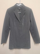 Express Stretch Gray Blazer Womens Size 7/8 Tailored Career Office Jacket New