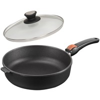 Skk Schmor-Bratpfanne 20Cm Induktion Pfanne Guss Antihaft Stiel Abnehmbar Deckel