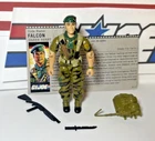 GI Joe Falcon 1987 v1 *100% COMPLETE w/File Card, Near Mint!* Vintage ARAH Nice!