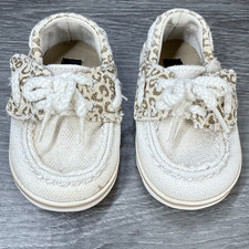 Sperry Top-Sider Infant Shoes 1M Bahama Crib JR Gold Leopard Print