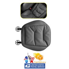 1pc Black Leather Car Front Seat Message Cushion Mat Protector Pad Comfortable