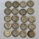 Lot of (20) Silver Roosevelt Dimes Mixed Years Circulated