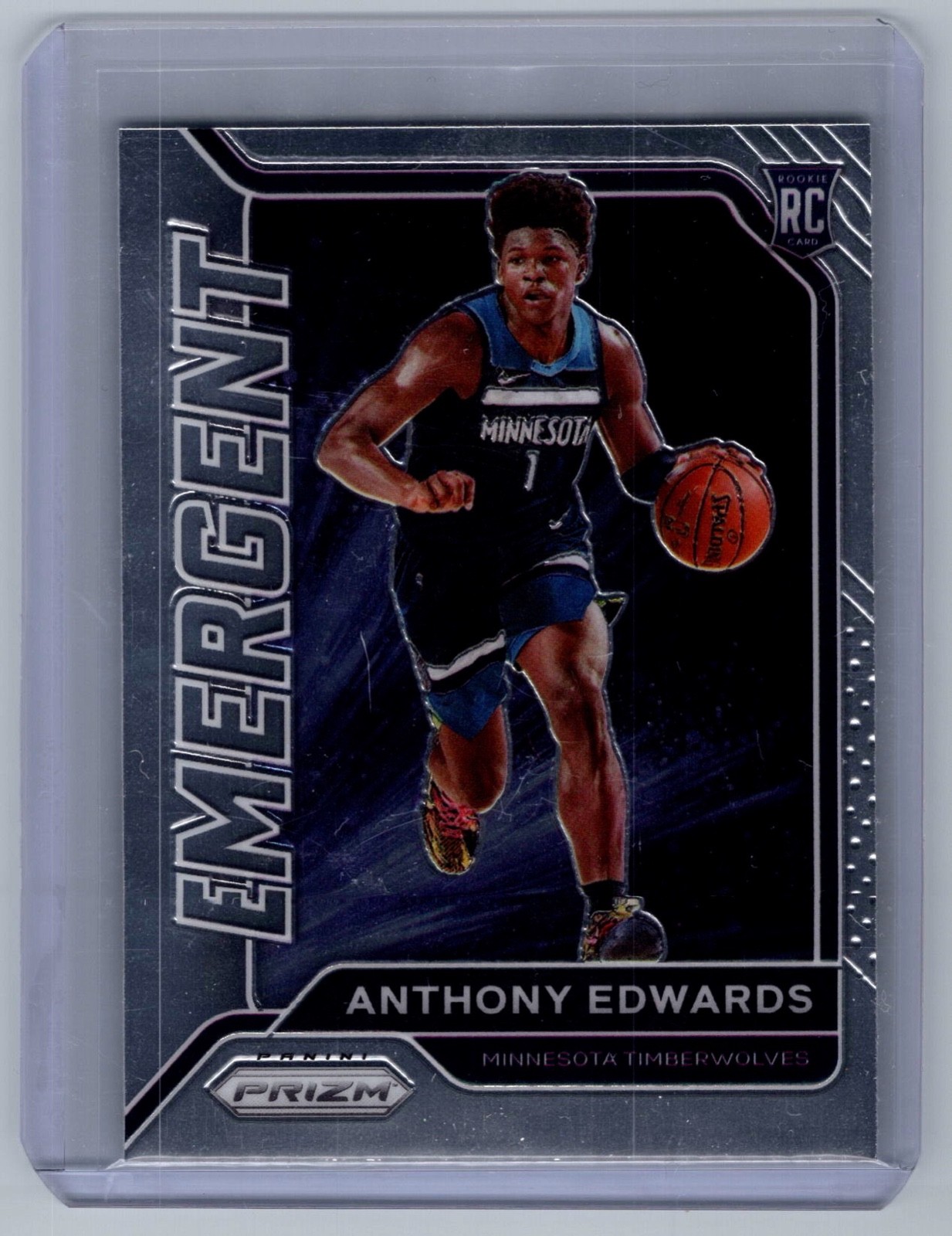 2020-21 Panini  Prizm  Emergent Anthony Edwards #3 RC