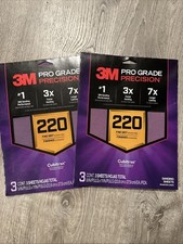 3M PRO GRADE Advanced Sandpaper - 6 Pack - 220 Grit (Fine)
