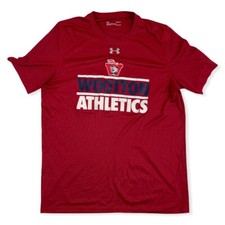 Under Armour Red Wooton Athletics Mens S/S Performance Shirt Size L