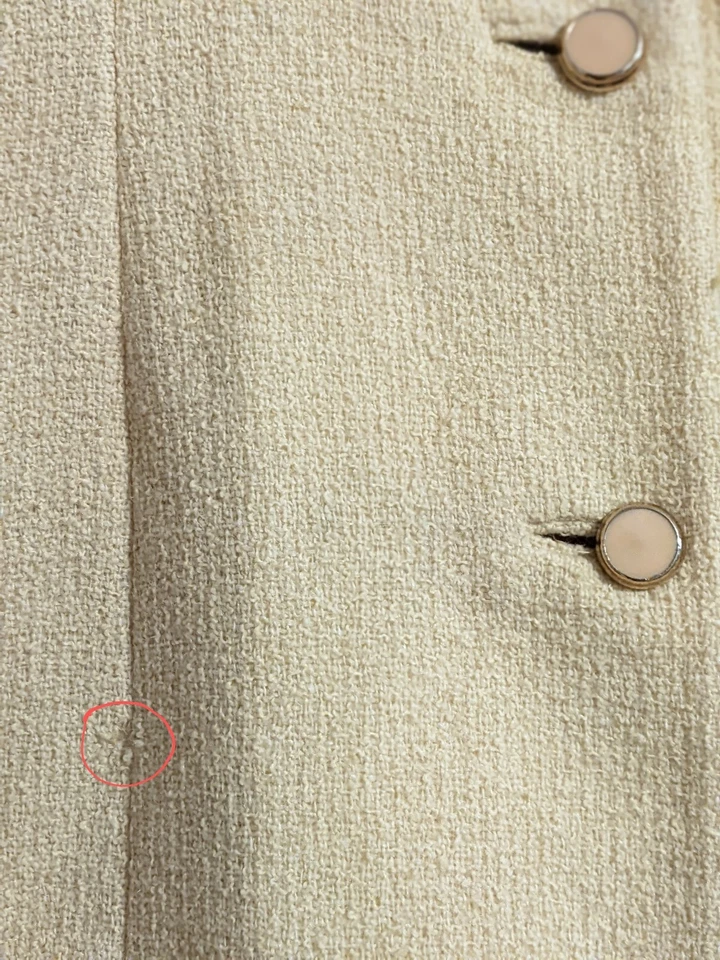 Casaco de lã amarelo Mod vintage anos 60 G GG sob medida por Penn Craft - Imagem 4 de 4