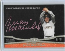 2013 TOPPS Tier One baseball Juan Marichal Crowd-Pleaser auto /25 card GIANTS